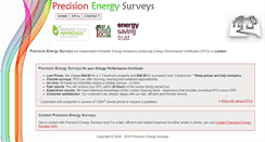 Desktop Screenshot of precisionenergysurveys.co.uk