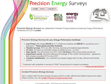 Tablet Screenshot of precisionenergysurveys.co.uk